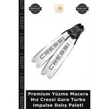 Premium Yüzme Macera Hız Cressi Gara Turbo Impulse Dalış Paleti