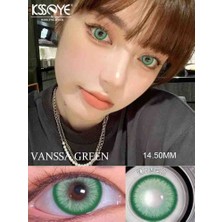 Derma Premium Vanssa Green Lens Yıllık Göz Kirpik Lens
