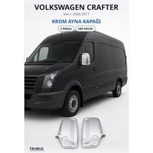 Trobus Volkswagen Crafter 2006-2017 Uyumlu Krom Ayna Kapağı 2 Parça Abs Krom
