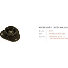 GROS Amortısor Ust Takozu (On) (Sag/sol) Toyota Corolla 1.3ı XLI-1.4I-1.6I(AE92-AE100-AE101) 87-98