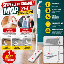 Str Store Spreyli ve Sıkmalı Mop Temizlik Seti (Adet Fiyatıdır)