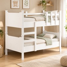 Moonra Home Çocuk Odası Ranza Tek Kişilik Yatağa Dönüşebilen Ranza Mdf Ranza R 1005 Tamamı Mdf Ayrılabilir Ranza