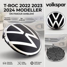 Volkspar T-ROC ÖN PANJUR IZGARASI AMBLEMİ LOGO 2022 2023 2024 MODELLER İÇİN