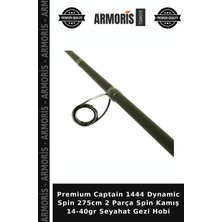 Armoris Premium Captain 1444 Dynamic Spin 275CM 2 Parça Spin Kamış 14-40GR Seyahat Gezi Hobi