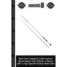 Armoris Özel Seri Captain 1345 Lancer Rock Game Fuji 228CM 2 Parça Lrf 1-7gr Sportif Kamp Hobi Seti