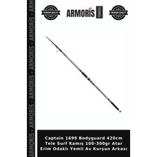 Armoris Captain 1699 Bodyguard 420CM Tele Surf Kamış 100-300GR Atar Erim Odaklı Yemli Av Kurşun Arkası