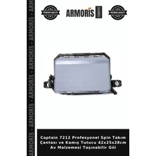 Armoris Captain 7212 Profesyonel Spin Takım Çantası ve Kamış Tutucu 42X25X28CM Av Malzemesi Taşınabilir Göl