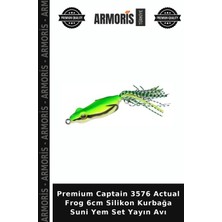 Armoris Premium Captain 3576 Actual Frog 6cm Silikon Kurbağa Suni Yem Set Yayın Avı