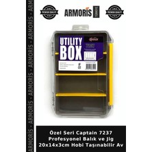 Armoris Özel Seri Captain 7237 Profesyonel Balık ve Jig 20X14X3CM Hobi Taşınabilir Av