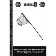 Armoris Premium Captain 6792 Kepçe Teleskopik 258CM Alüminyum Saplı 75X64CM Su Üstü Doğa Aleti Sezon Ürünü