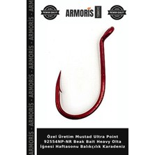 Armoris Özel Üretim Mustad Ultra Point 92554NP-NR Beak Bait Heavy Olta Iğnesi Haftasonu Balıkçılık Karadeniz