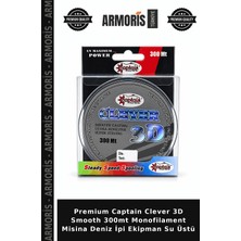 Armoris Premium Captain Clever 3D Smooth 300MT Monofilament Misina Deniz Ipi Ekipman Su Üstü