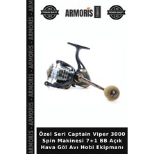 Armoris Özel Seri Captain Viper 3000 Spin Makinesi 7+1 Bb Açık Hava Göl Avı Hobi Ekipmanı