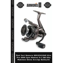Armoris Özel Seri Nomura NM10341040 Hiro Pro 4000 Spin Makine 9+1 Bb Olta Makinesi Deniz Avcılığı Balıkçılık