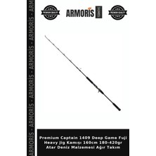 Armoris Premium Captain 1409 Deep Game Fuji Heavy Jig Kamışı 160CM 180-420GR Atar Deniz Malzemesi Ağır Takım