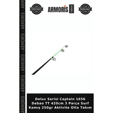 Armoris Delux Serisi Captain 1656 Debao Tt 420CM 3 Parça Surf Kamış 250GR Aktivite Olta Takım