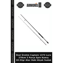 Armoris Özel Üretim Captain 1373 Lure 270CM 2 Parça Spin Kamış 10-32GR Atar Hobi Atçek Sudak