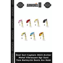 Armoris Özel Seri Captain 3615 Archer Metal Vibrasyon 6gr Suni Yem Balıkçılık Deniz Avı Hobi