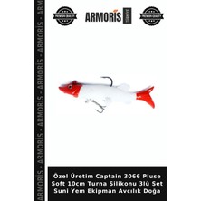 Armoris Özel Üretim Captain 3066 Pluse Soft 10CM Turna Silikonu 3lü Set Suni Yem Ekipman Avcılık Doğa