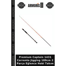 Armoris Premium Captain 1431 Corrento Jigging 189CM 2 Parça Eğlence Hobi Takım