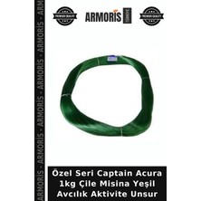Armoris Özel Seri Captain Acura 1kg Çile Misina Yeşil Avcılık Aktivite Unsur