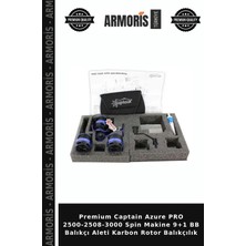 Armoris Premium Captain Azure Pro 2500-2508-3000 Spin Makine 9+1 Bb Balıkçı Aleti Karbon Rotor Balıkçılık