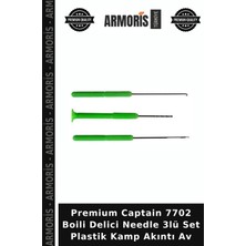 Armoris Premium Captain 7702 Boili Delici Needle 3lü Set Plastik Kamp Akıntı Av