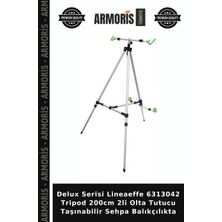Armoris Delux Serisi Lineaeffe 6313042 Tripod 200CM 2li Olta Tutucu Taşınabilir Sehpa Balıkçılıkta