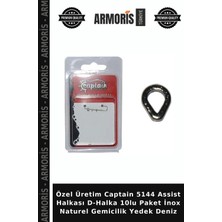 Armoris Özel Üretim Captain 5144 Assist Halkası D-Halka 10LU Paket Inox Naturel Gemicilik Yedek Deniz