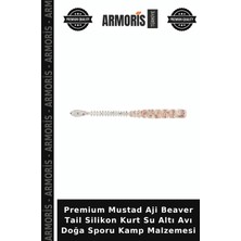 Armoris Premium Mustad Aji Beaver Tail Silikon Kurt Su Altı Avı Doğa Sporu Kamp Malzemesi
