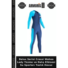 Armoris Delux Serisi Cressi Wahoo Lady Yüzme ve Dalış Elbisesi Su Sporları Yazlık Havuz