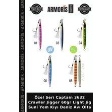 Armoris Özel Seri Captain 3632 Crawler Jigger 60GR Light Jig Suni Yem Kıyı Deniz Avı Olta