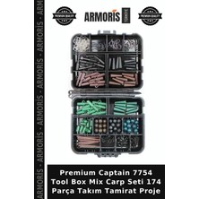 Armoris Premium Captain 7754 Tool Box Mix Carp Seti 174 Parça Takım Tamirat Proje