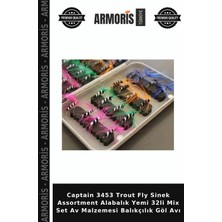 Armoris Captain 3453 Trout Fly Sinek Assortment Alabalık Yemi 32LI Mix Set Av Malzemesi Balıkçılık Göl Avı