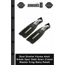 Armoris Özel Üretim Yüzme Aleti Erkek Spor Hobi Aracı Cressi Master Frog Dalış Paleti