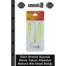 Armoris Özel Üretim Kuyruk Deniz Takım Albastar Natura Rib Shad Balığı