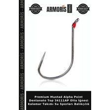 Armoris Premium Mustad Alpha Point Dentanato Top 34111AP Olta Iğnesi Kalamar Takımı Su Sporları Balıkçılık