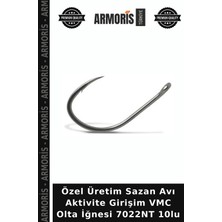 Armoris Özel Üretim Sazan Avı Aktivite Girişim Vmc Olta Iğnesi 7022NT 10LU