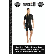 Armoris Özel Seri Rahat Kesim Spor Giyim Şortlu Model Cressi Lido Lady Shorty Dalış Elbisesi