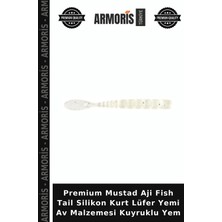 Armoris Premium Mustad Aji Fish Tail Silikon Kurt Lüfer Yemi Av Malzemesi Kuyruklu Yem