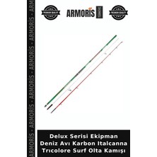 Armoris Delux Serisi Ekipman Deniz Avı Karbon Italcanna Trıcolore Surf Olta Kamışı