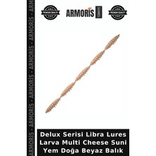 Armoris Delux Serisi Libra Lures Larva Multi Cheese Suni Yem Doğa Beyaz Balık