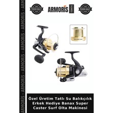 Armoris Özel Üretim Tatlı Su Balıkçılık Erkek Hediye Banax Super Caster Surf Olta Makinesi