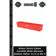 Armoris Delux Serisi Salon Ciceklik Bitki Göreme Balkon Saksı 11,5 Lt No 4