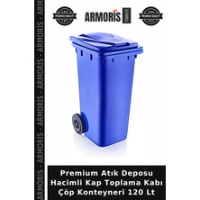 Armoris Premium Atık Deposu Hacimli Kap Toplama Kabı Çöp Konteyneri 120 Lt