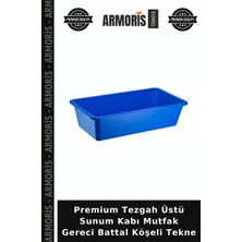 Armoris Premium Tezgah Üstü Sunum Kabı Mutfak Gereci Battal Köşeli Tekne