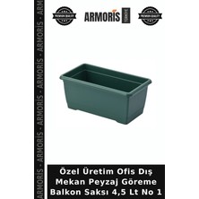 Armoris Özel Üretim Ofis Dış Mekan Peyzaj Göreme Balkon Saksı 4,5 Lt No 1