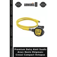 Armoris Premium Dalış Aleti Sualtı Aracı Deniz Ekipmanı Cressi Compact Octopus