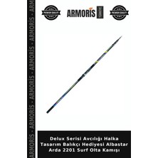 Armoris Delux Serisi Avcılığı Halka Tasarım Balıkçı Hediyesi Albastar Arda 2201 Surf Olta Kamışı