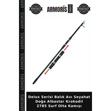 Armoris Delux Serisi Balık Avı Seyahat Doğa Albastar Krokodil 2785 Surf Olta Kamışı